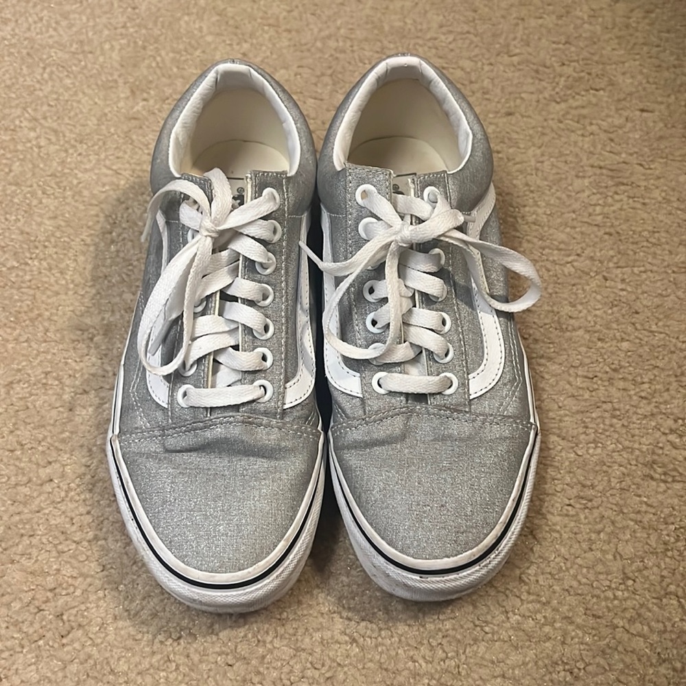 Women’s Silver Vans